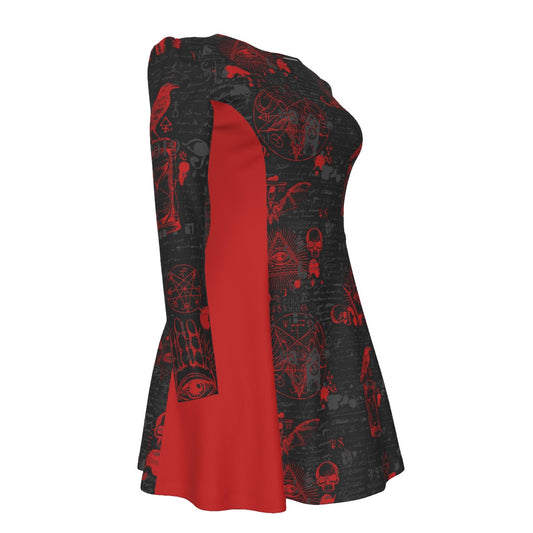 Red Dawn Pleated Dress