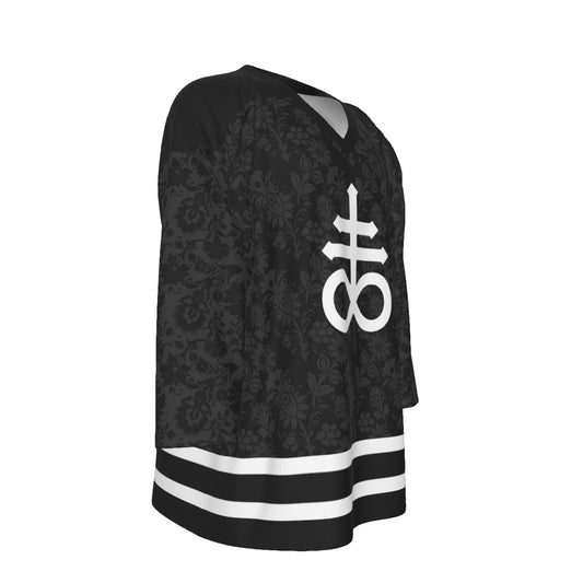 Gothicc Unisex V-neck Hockey Jersey