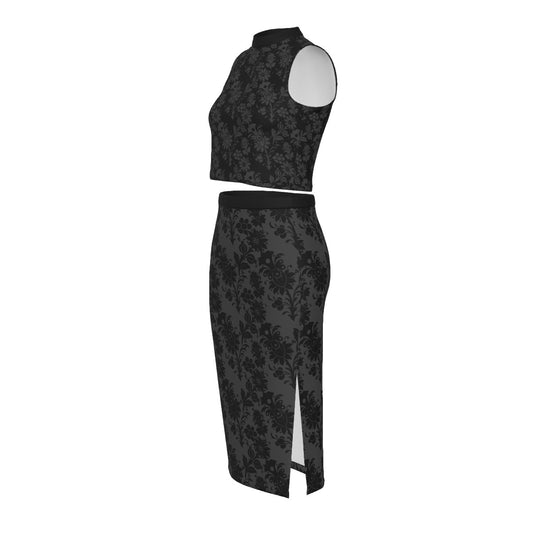 Dorian Gray Split High Skirt Set