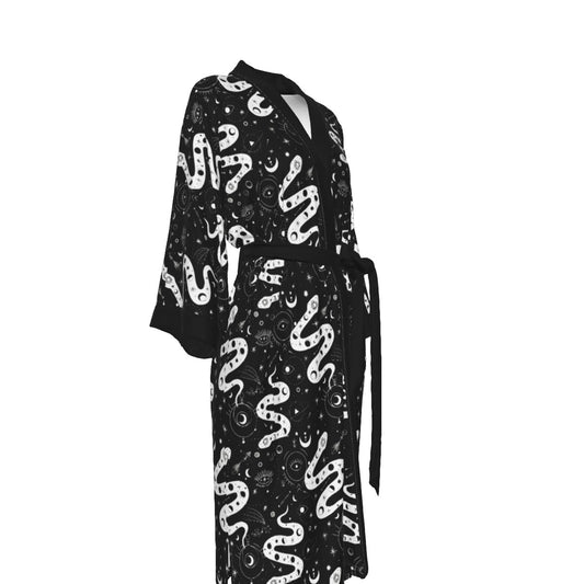 Serpent Magick Women's Satin Kimono Robe