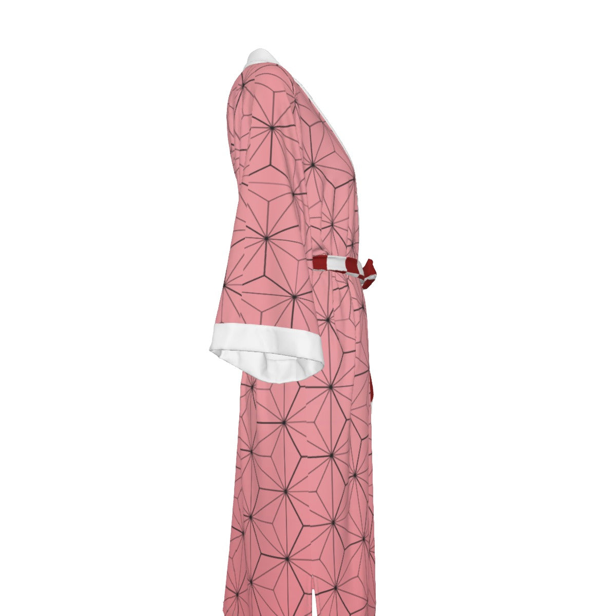 Demon Slayer - Nezuko Kamado Inspired Satin Kimono Robe