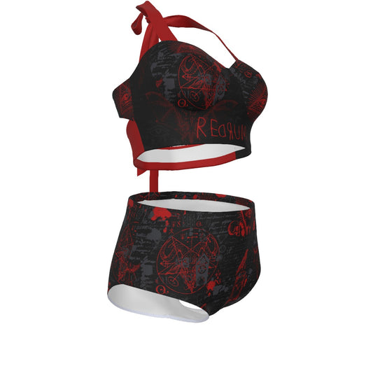 Redrum Pinup Vintage Swimsuit Set