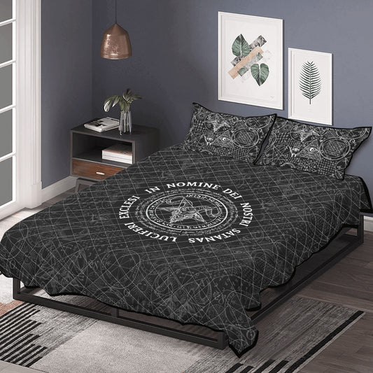 Luciferian Quilt Bed Set