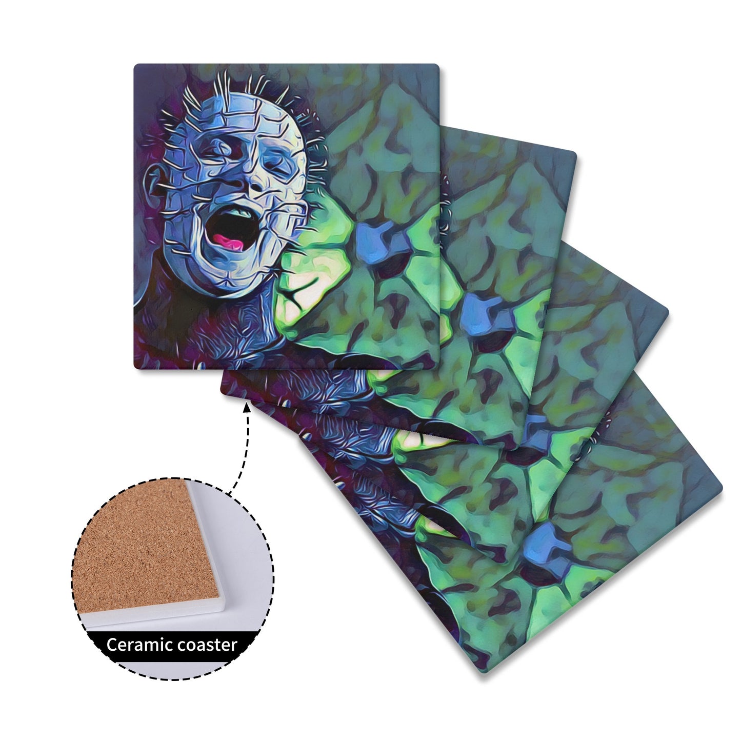 Hellraiser Ceramic Coasters Set