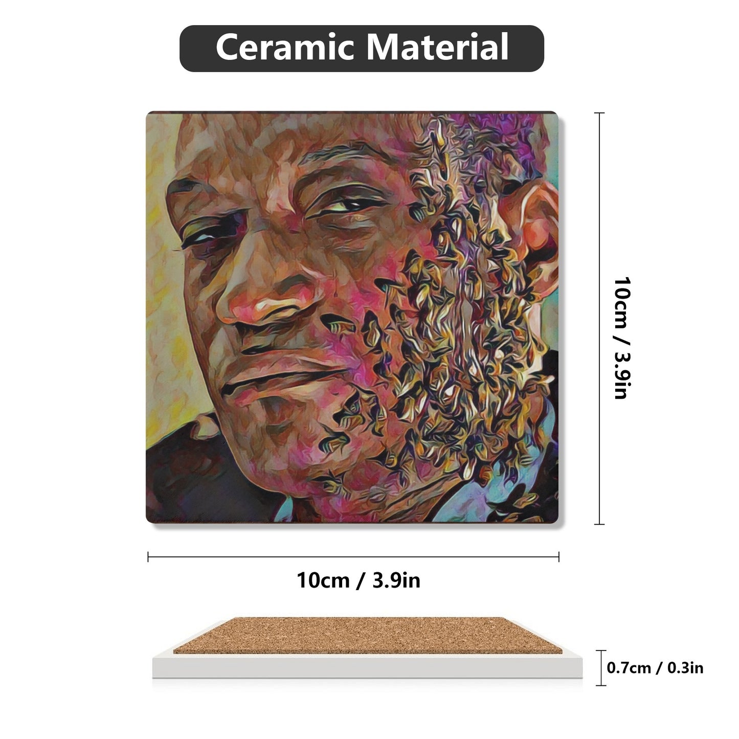 Candyman  Ceramic Coasters Set