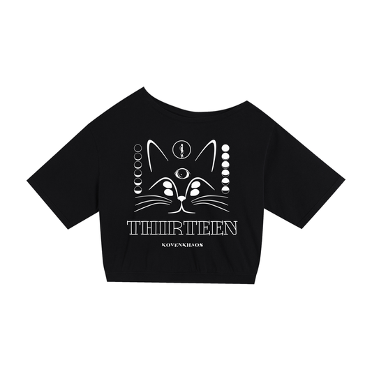 Snarf Asymmetric Shoulder Oversized Cotton T-Shirt