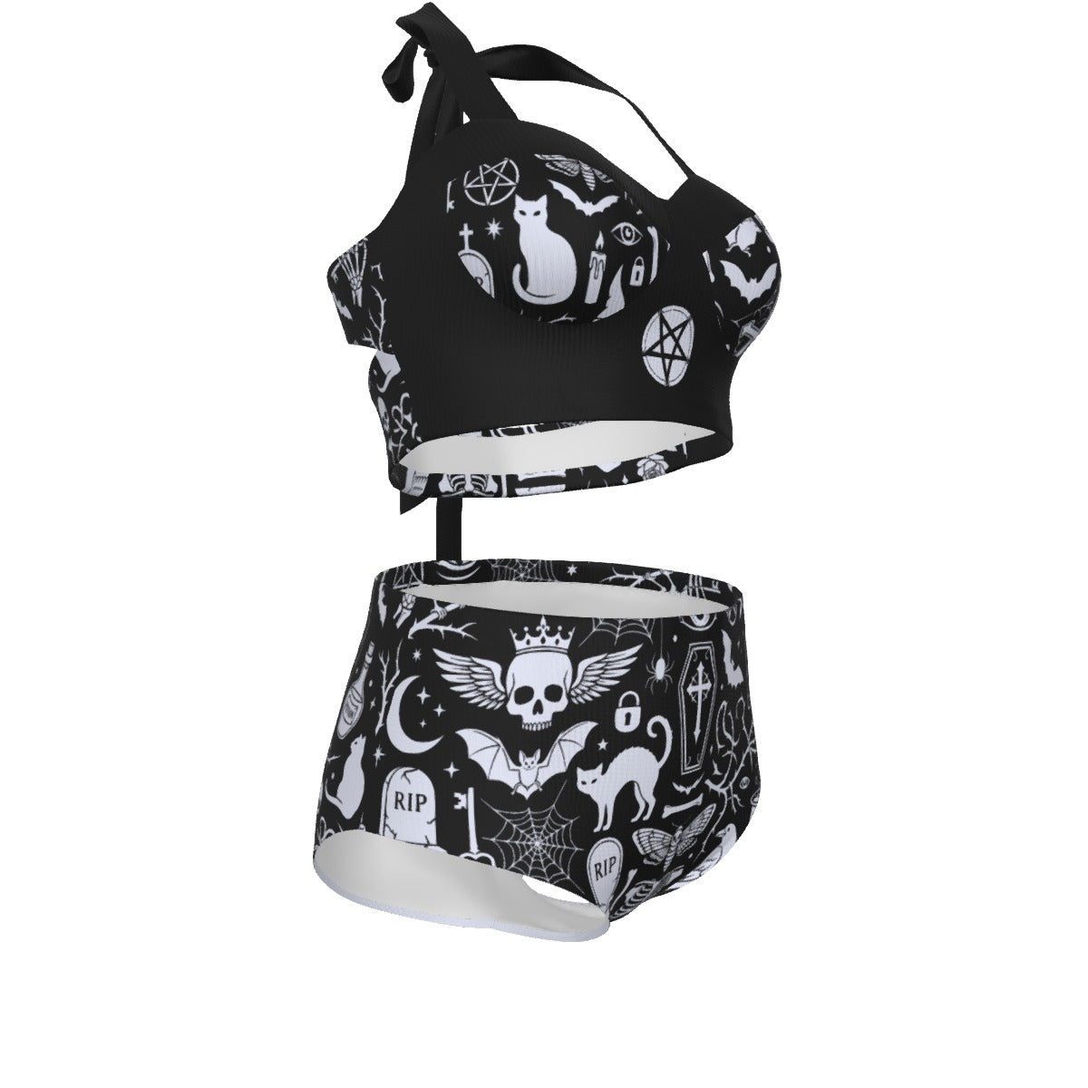 Withered World Pinup Vintage Swimsuit Set