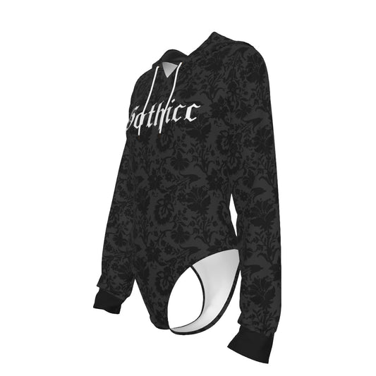 Gothicc Hooded Bodysuit