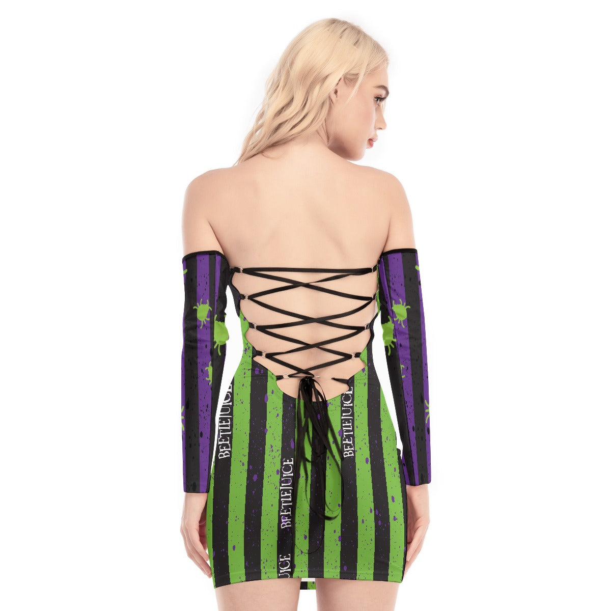 Beetlejuice, Beetlejuice, Beetlejuice Back Lace-up Dress