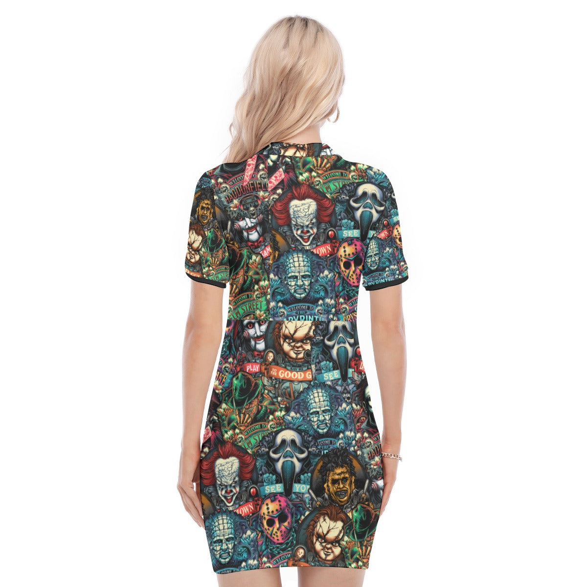 Monster Mash Polo Collar Dress