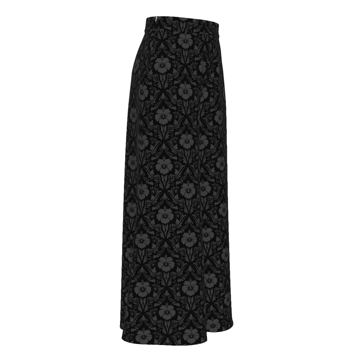 Gothic Flowers High Waist Wide Leg Trousers