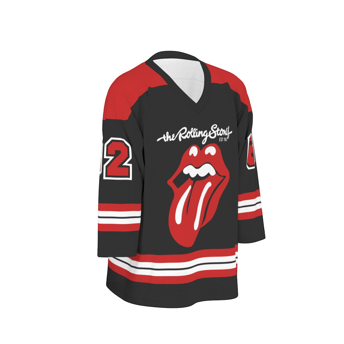 The Rolling Stones Unisex V-neck Hockey Jersey