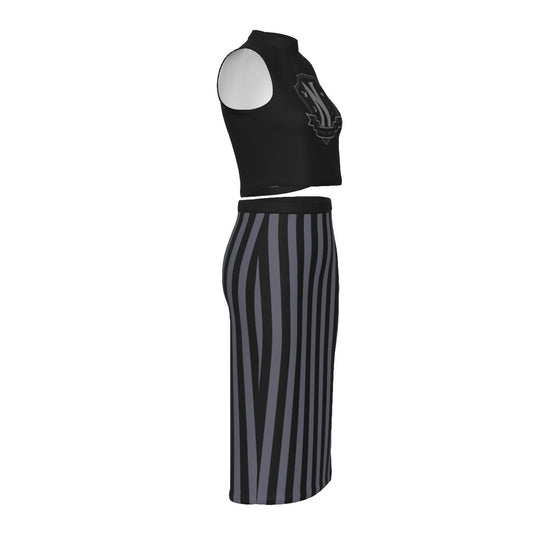 Nevermore Split High Skirt Set