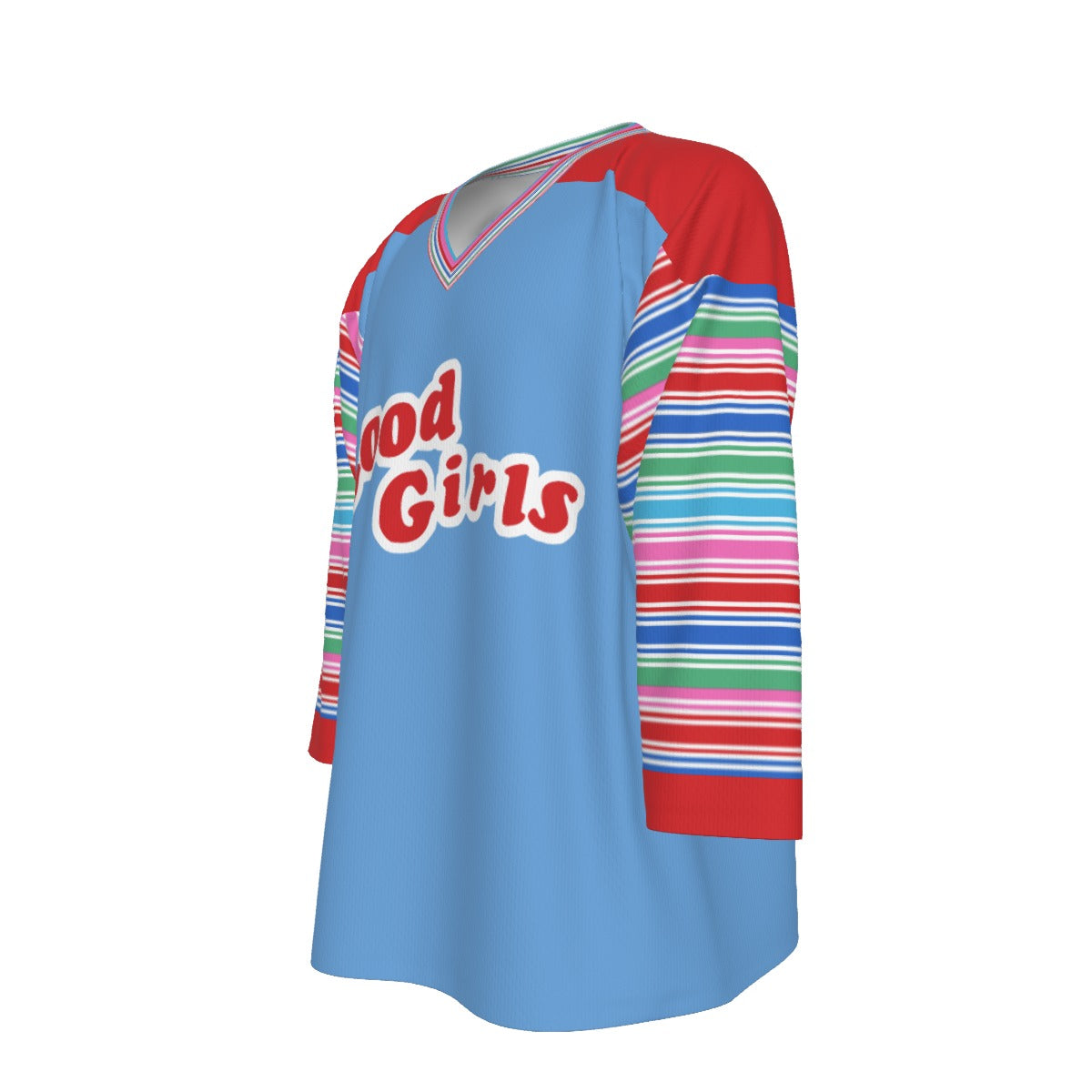Chucky / Good Girls Unisex V-neck Hockey Jersey