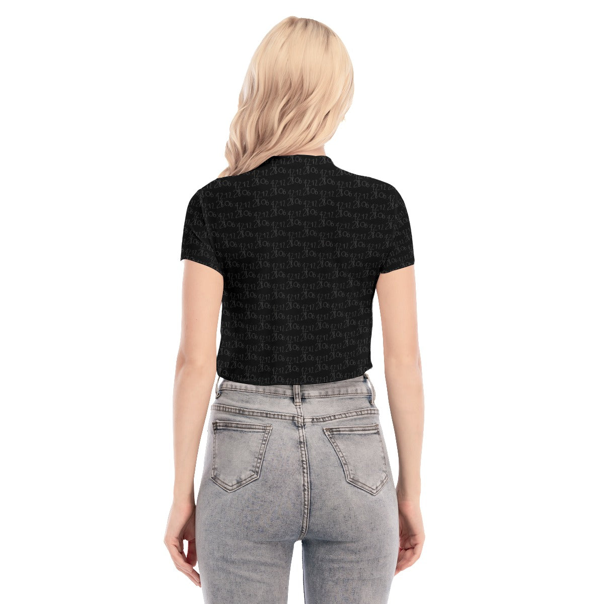 DarkO Short Sleeves Mesh Crop Top