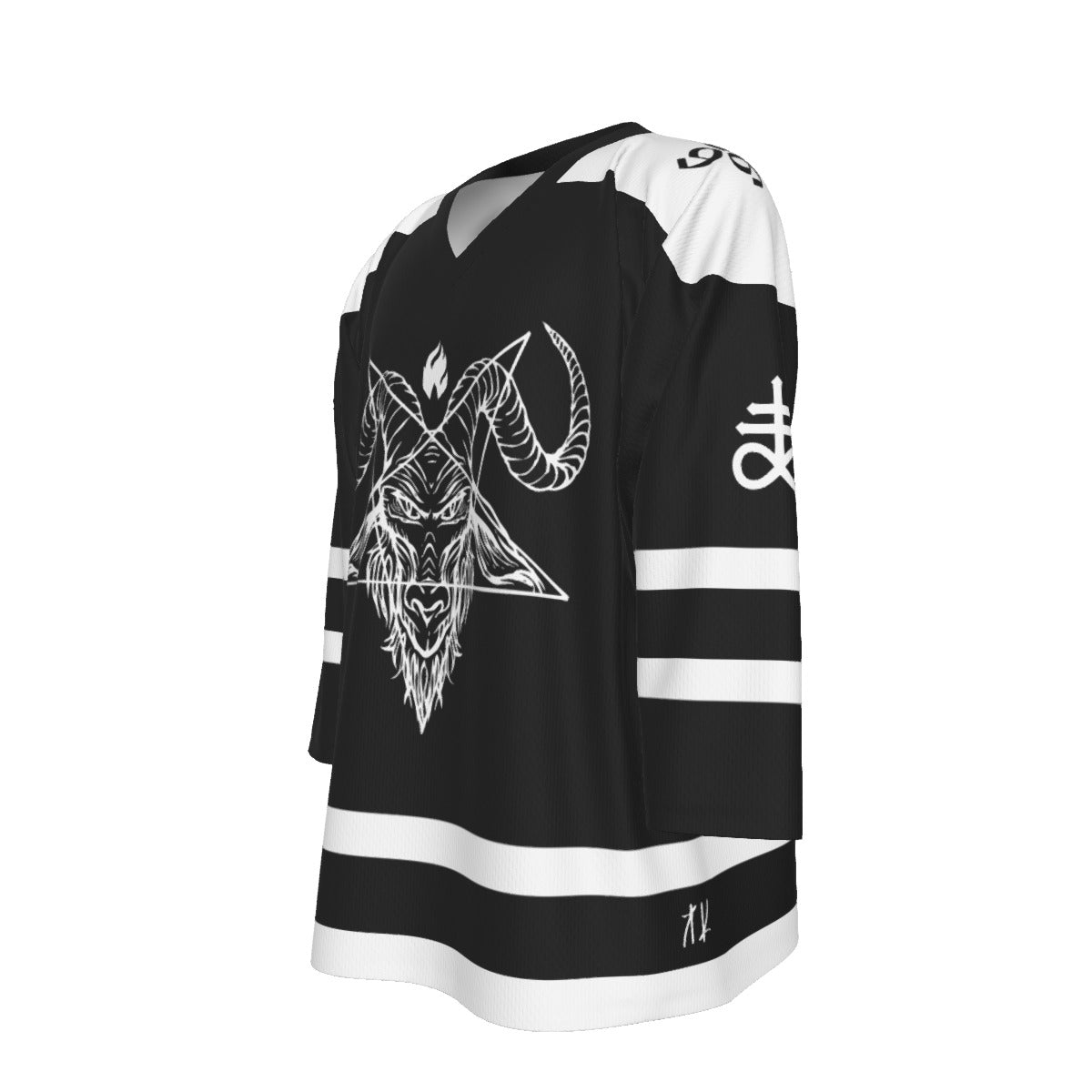 Baphomet Unisex V-neck Hockey Jersey