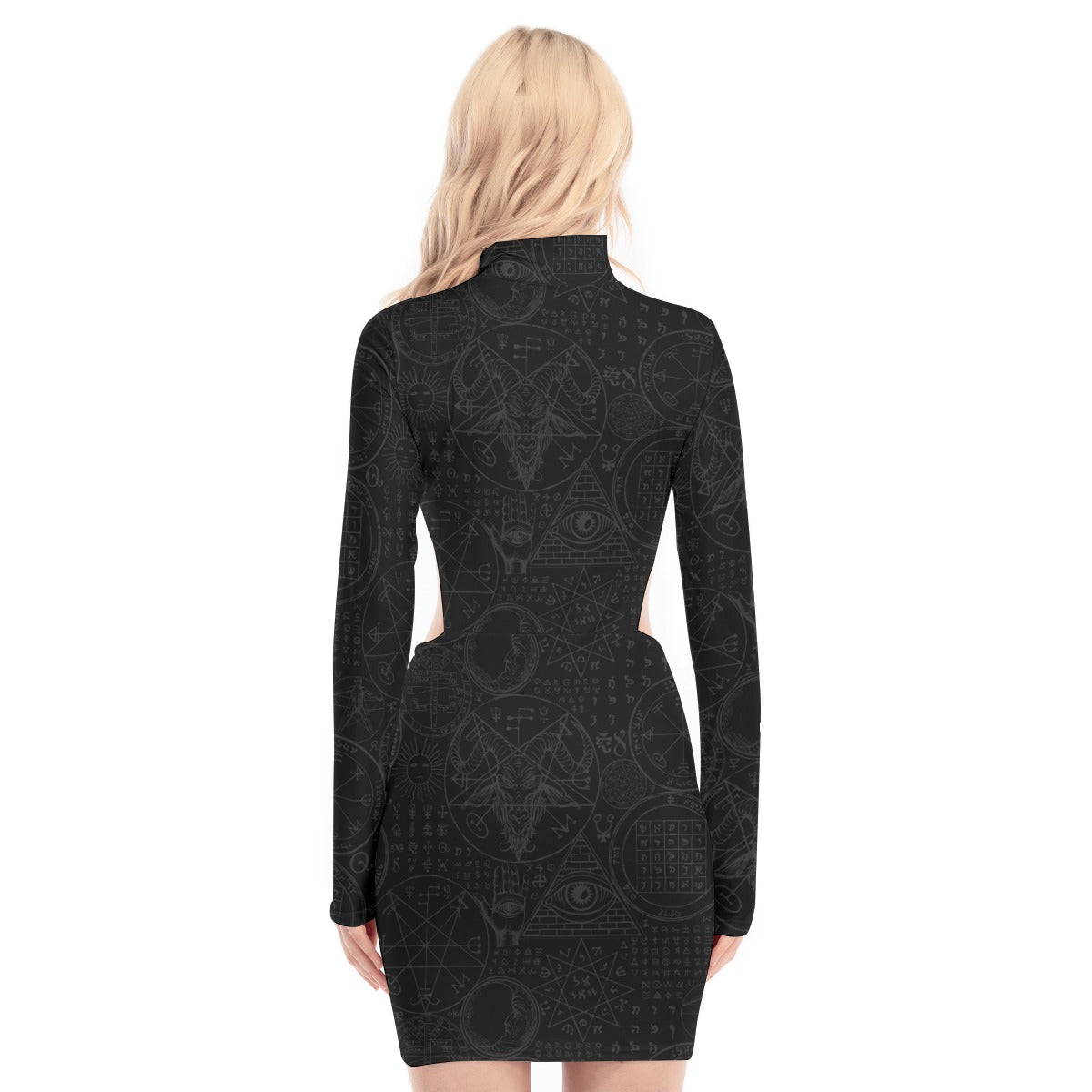 Baphomet Waist Hollow Hip Dress