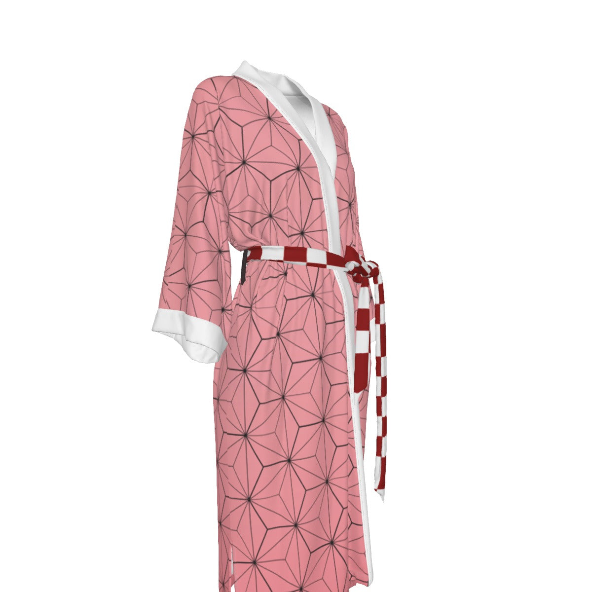 Demon Slayer - Nezuko Kamado Inspired Satin Kimono Robe