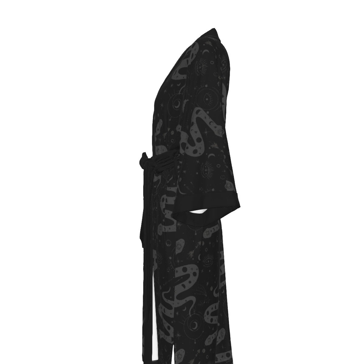 Serpent Magick Satin Kimono Long Robe