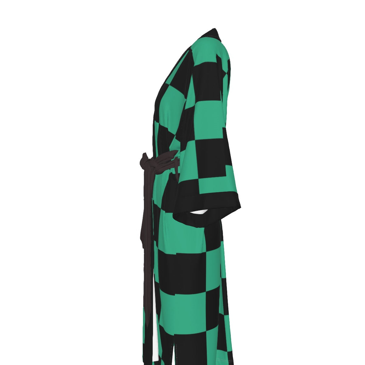 Demon Slayer - Tanjiro Kamado Inspired Satin Kimono Robe