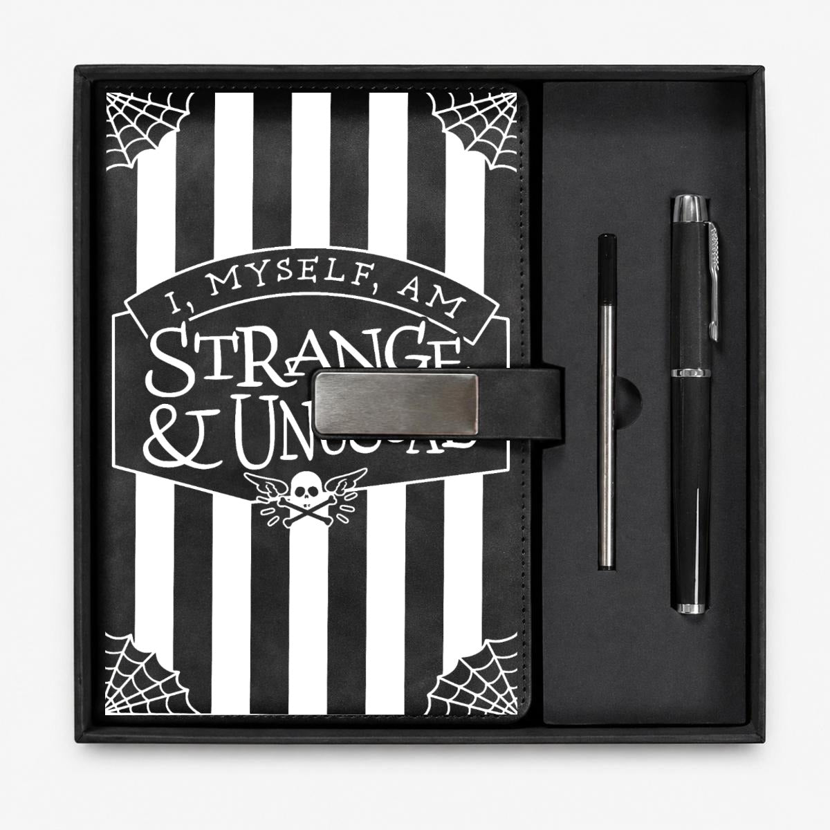Strange & Unusual Notebook Gift Set with Metal Pen