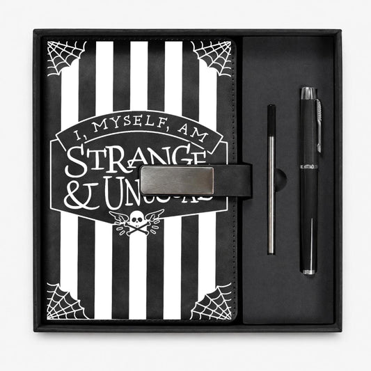 Strange & Unusual Notebook Gift Set with Metal Pen