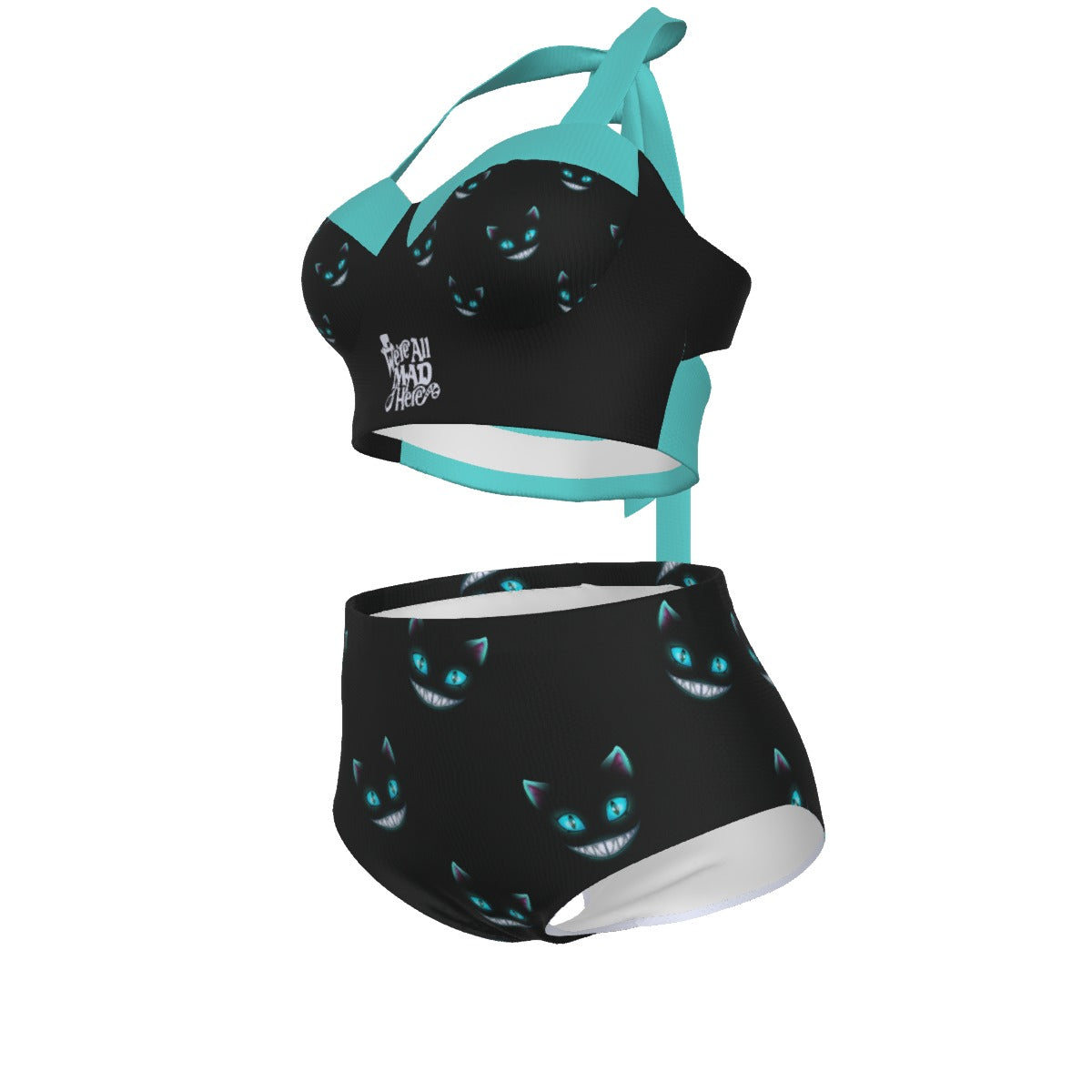 Madd Here Pinup Vintage Swimsuit Set