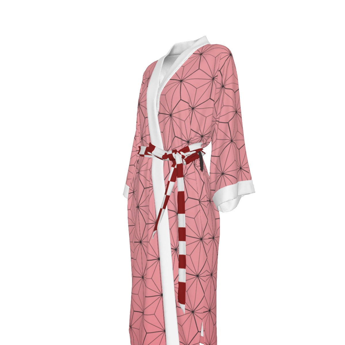 Demon Slayer - Nezuko Kamado Inspired Satin Kimono Robe