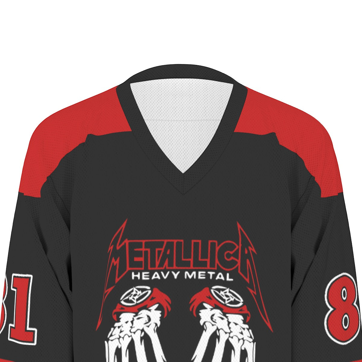 Metallica Unisex V-neck Hockey Jersey