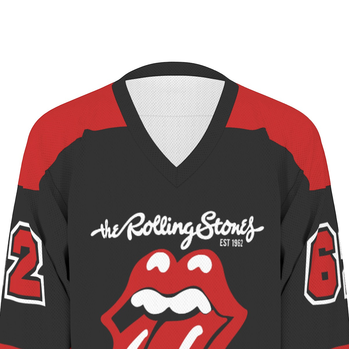 The Rolling Stones Unisex V-neck Hockey Jersey