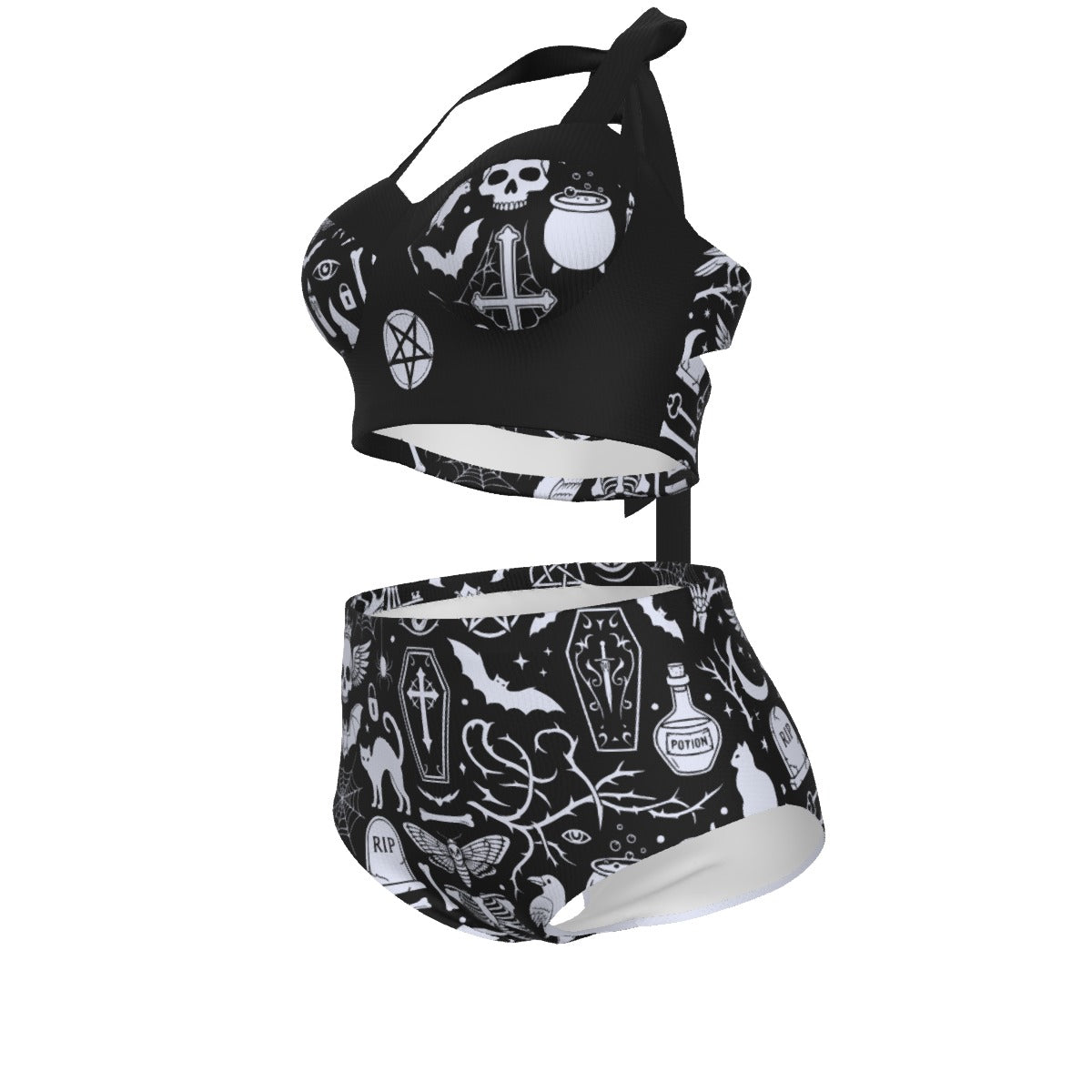 Withered World Pinup Vintage Swimsuit Set