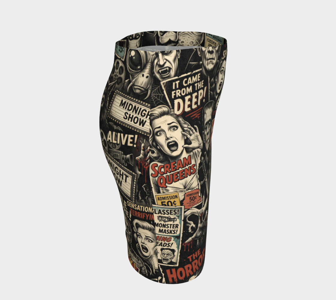 Horror Montage Fitted Dress