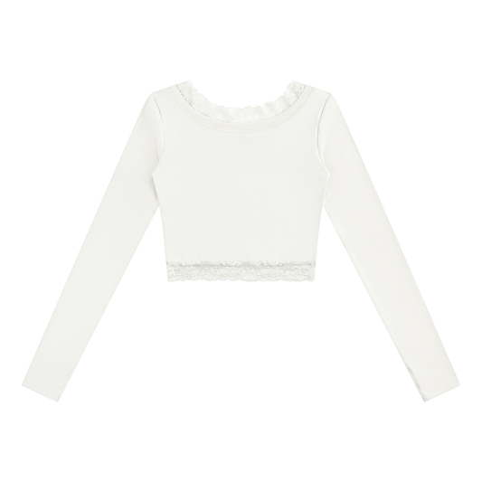Thank You for the Venom Lace Trim Long Sleeve T-Shirt