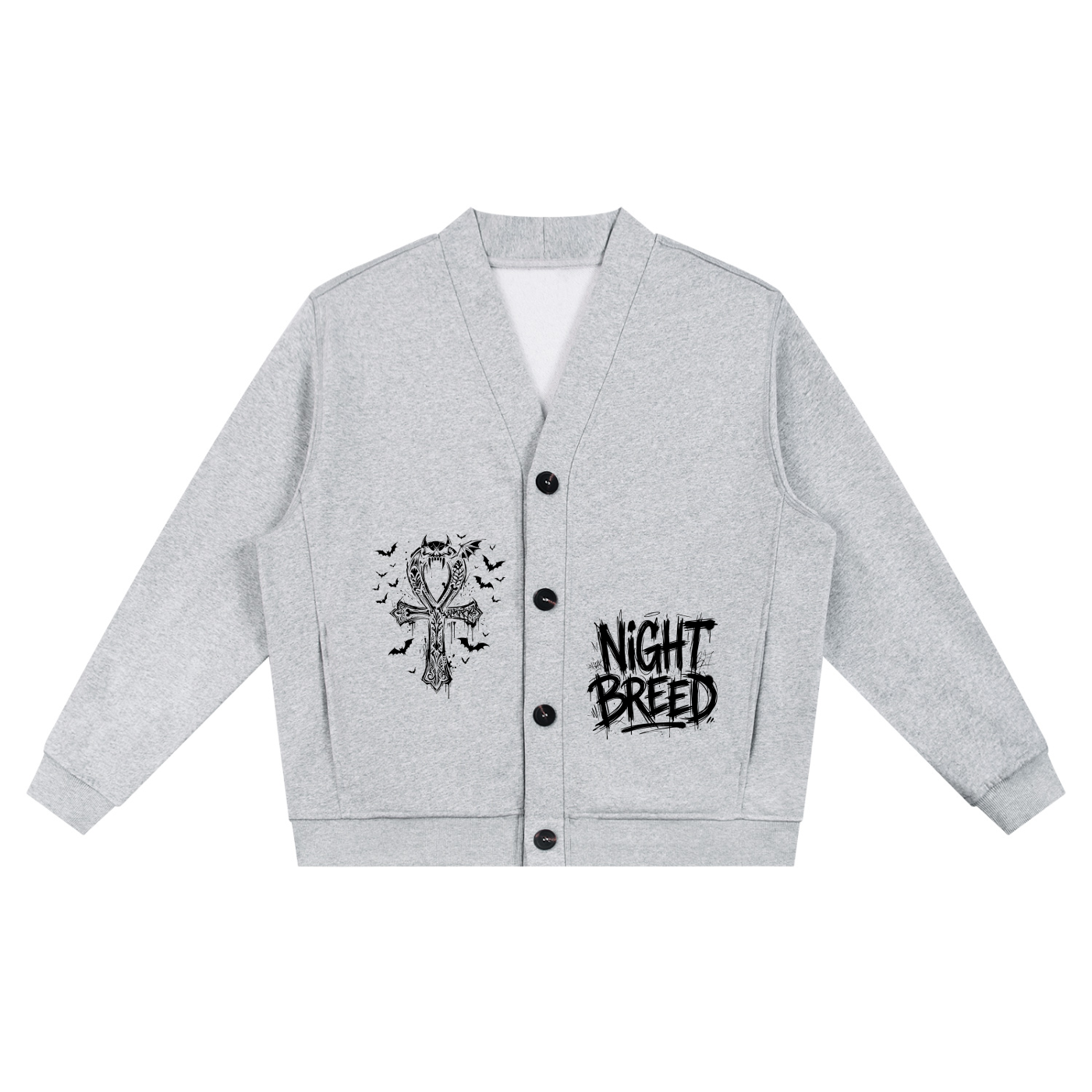 Night Breed Unisex Essential Heavyweight Sweat Cardigan