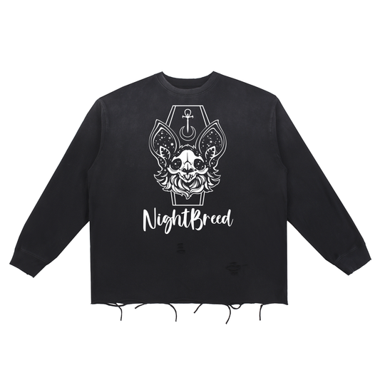 Midian - Snow Wash Raw Edge Cotton T-Shirt