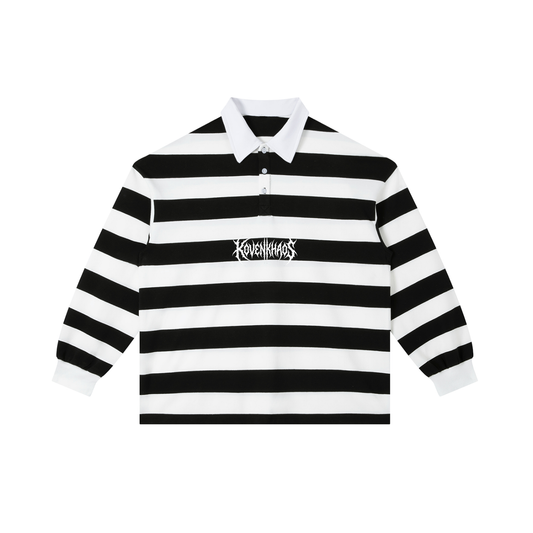 Fallen Color Block Stripe Polo Shirt