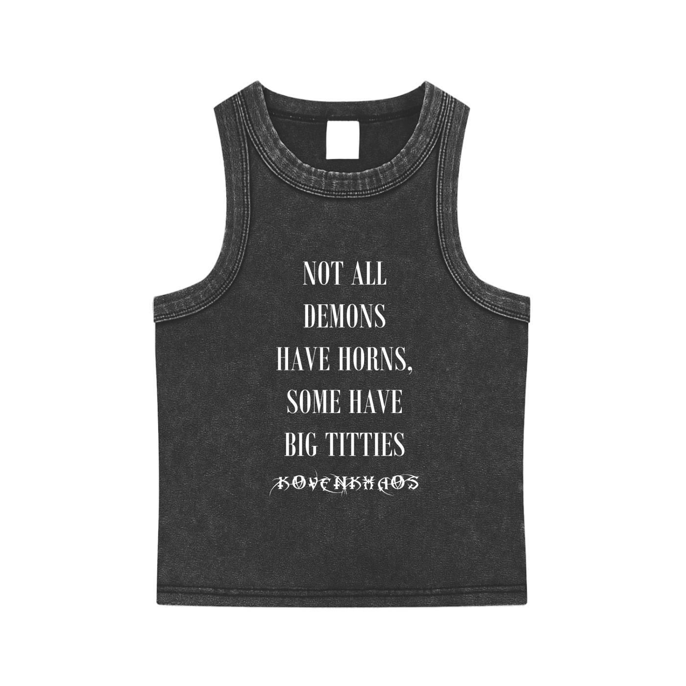 No Horns Snow Washed Tank Top
