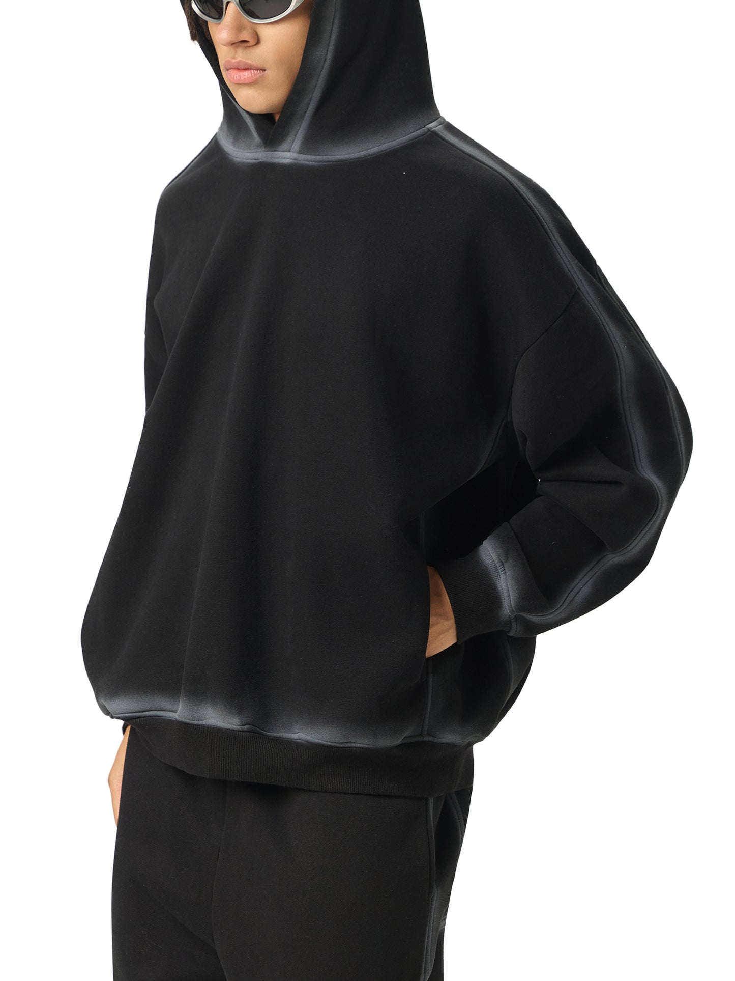 Baphomet Key Sunfaded Edge Fleece Hoodie