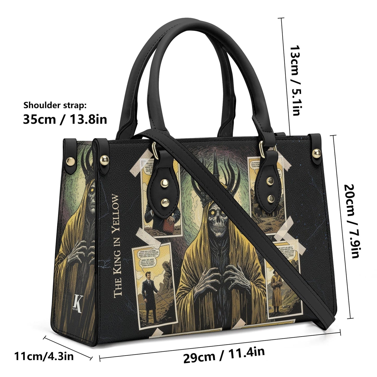 The King in Yellow Leather HandBag