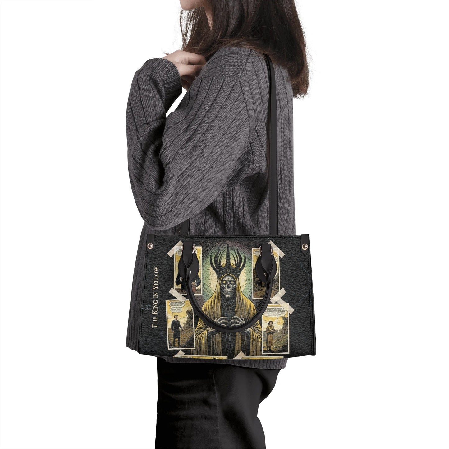 The King in Yellow Leather HandBag