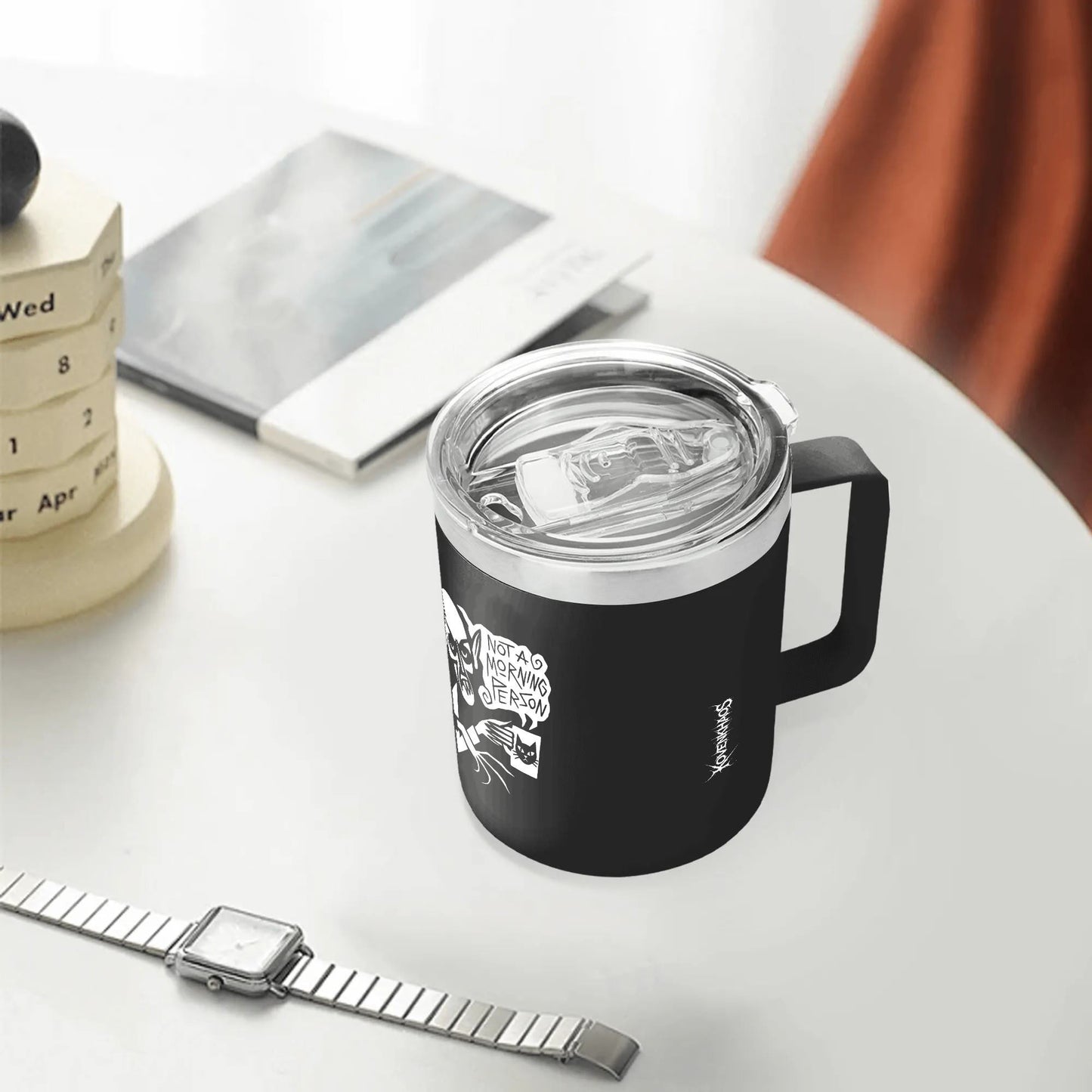 Mourning Coffee 12oz Stainless Steel Coffee Mug