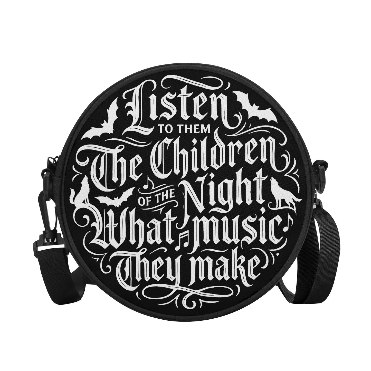 Children of the Night Round Satchel Bag