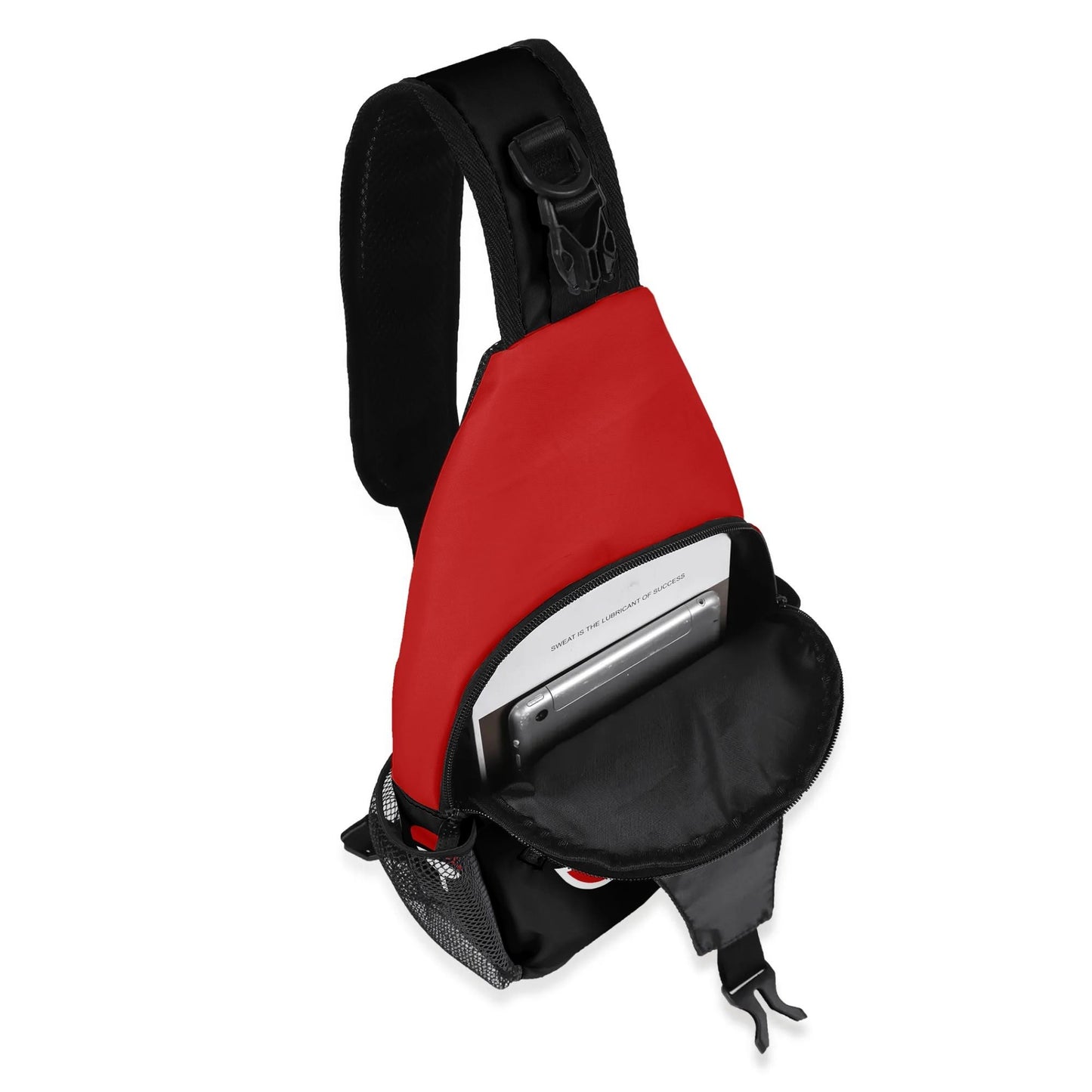 Red Cloud Chest Crossbody Bag with Adjustable Strap