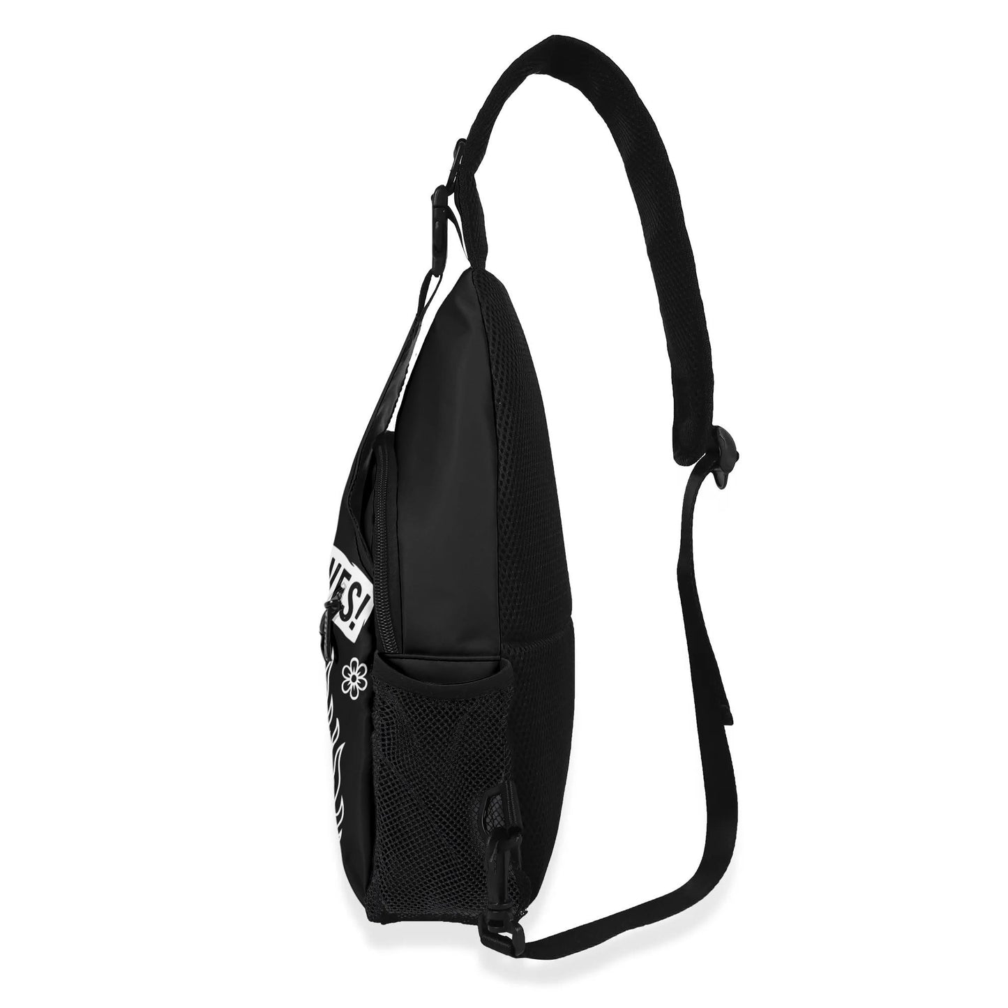 Hellfire Chest Crossbody Bag with Adjustable Strap