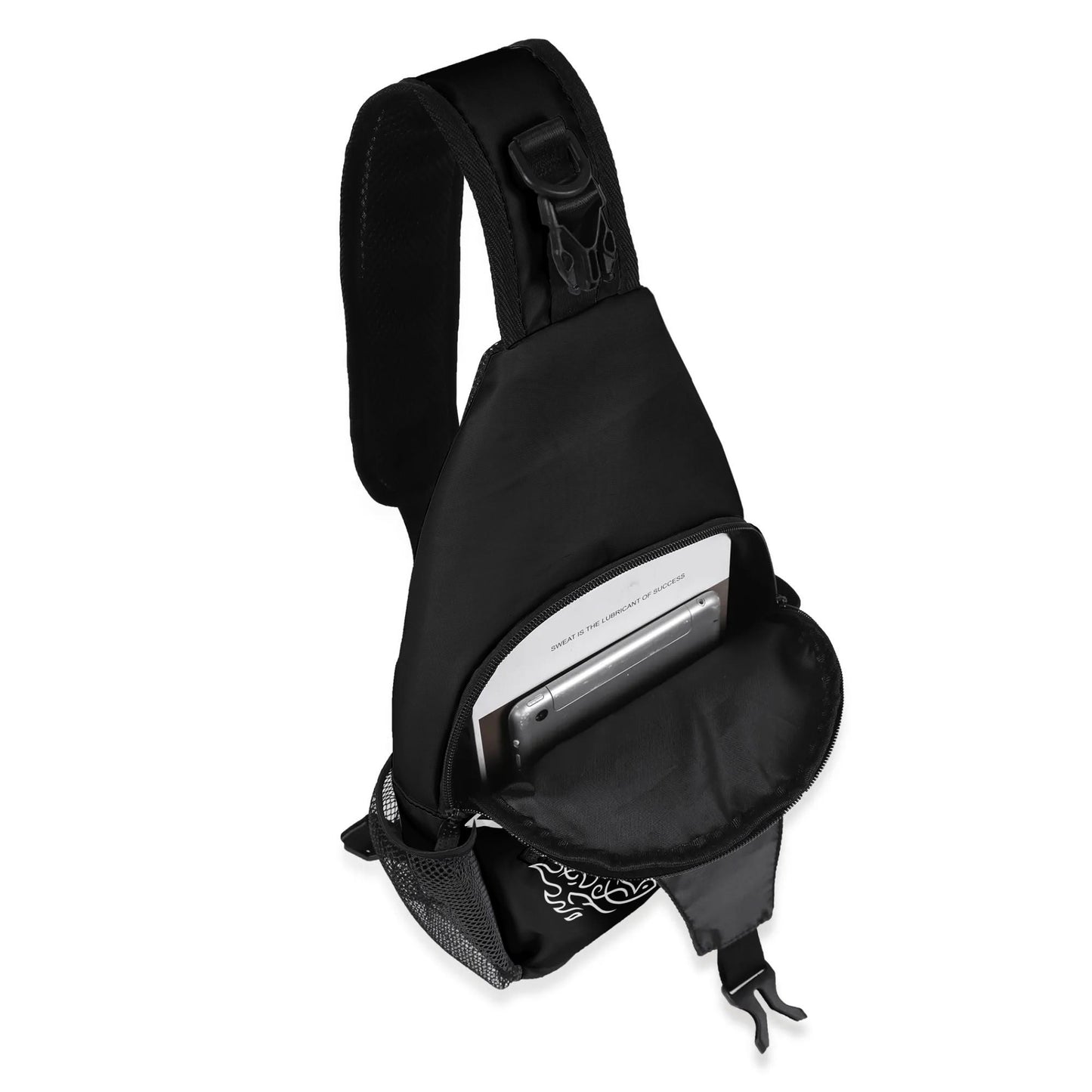 Hellfire Chest Crossbody Bag with Adjustable Strap