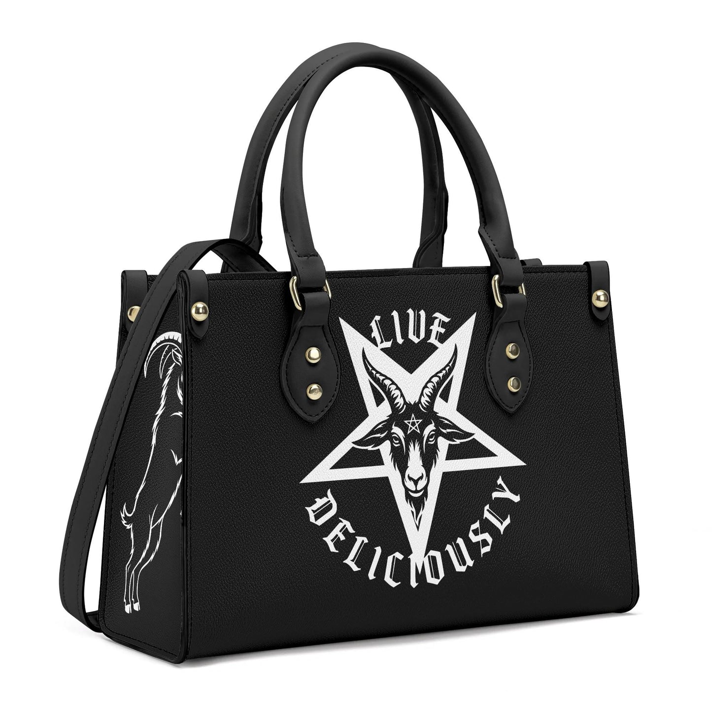 Live Deliciously Leather HandBag
