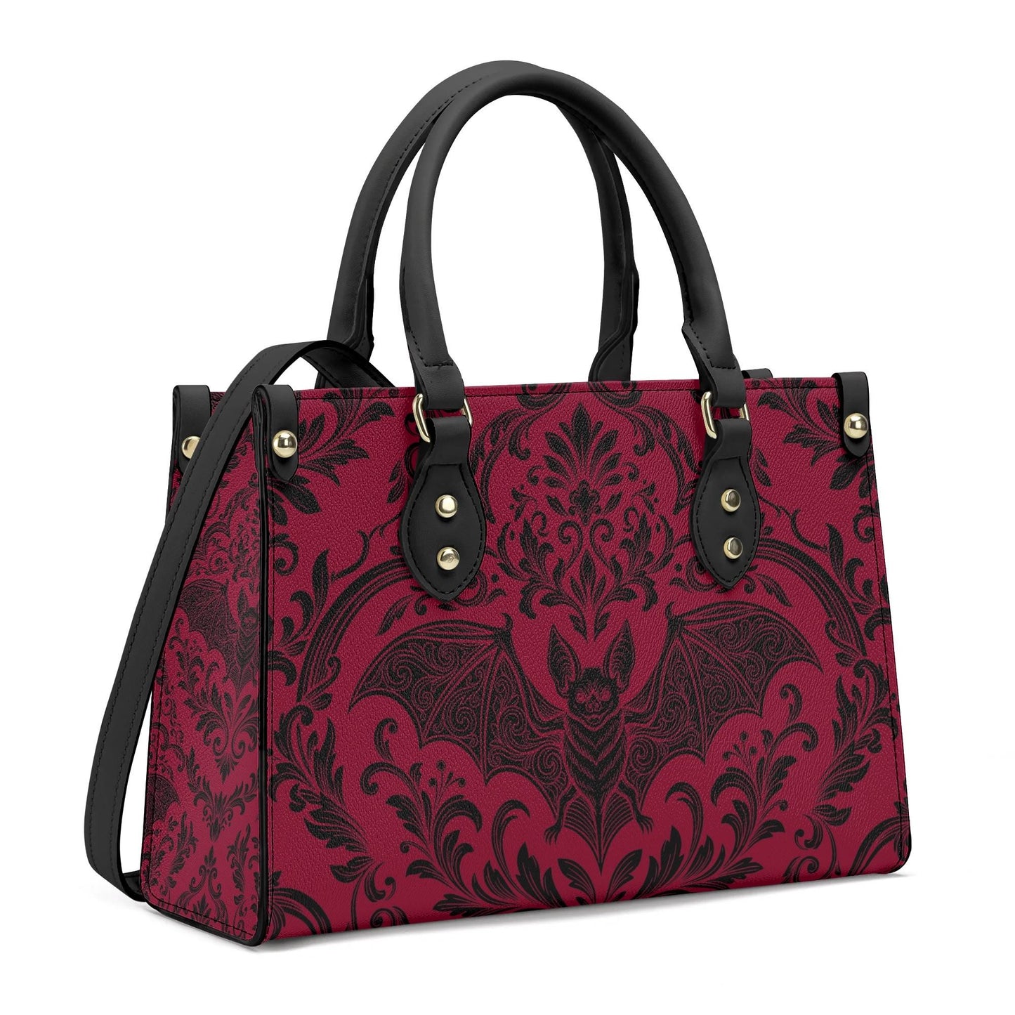 Damask Bat Leather HandBag