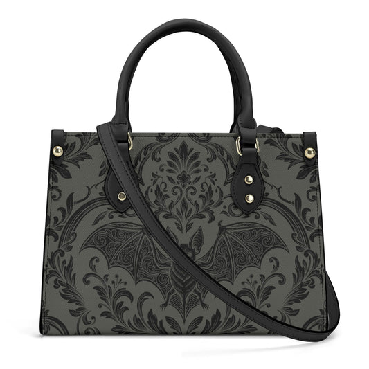 Damask Bat Leather HandBag