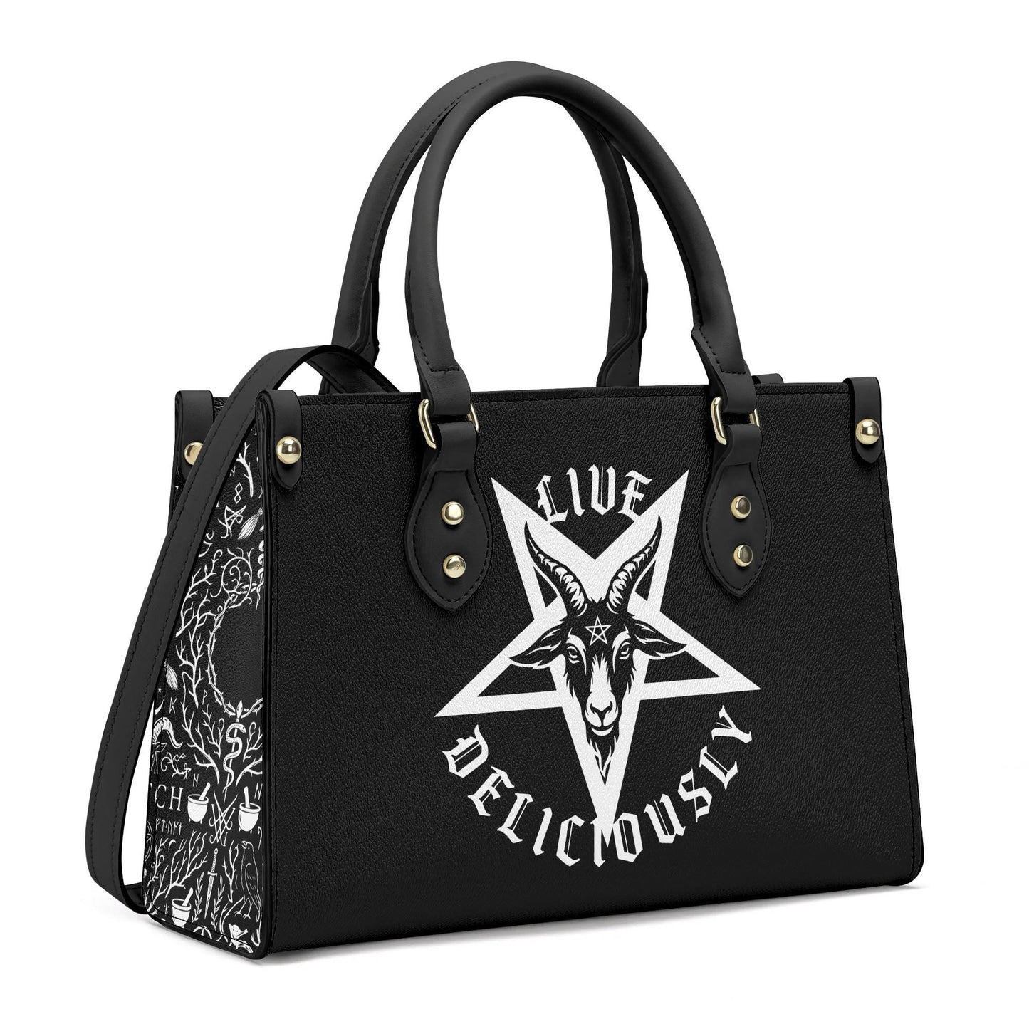 Live Deliciously Leather HandBag