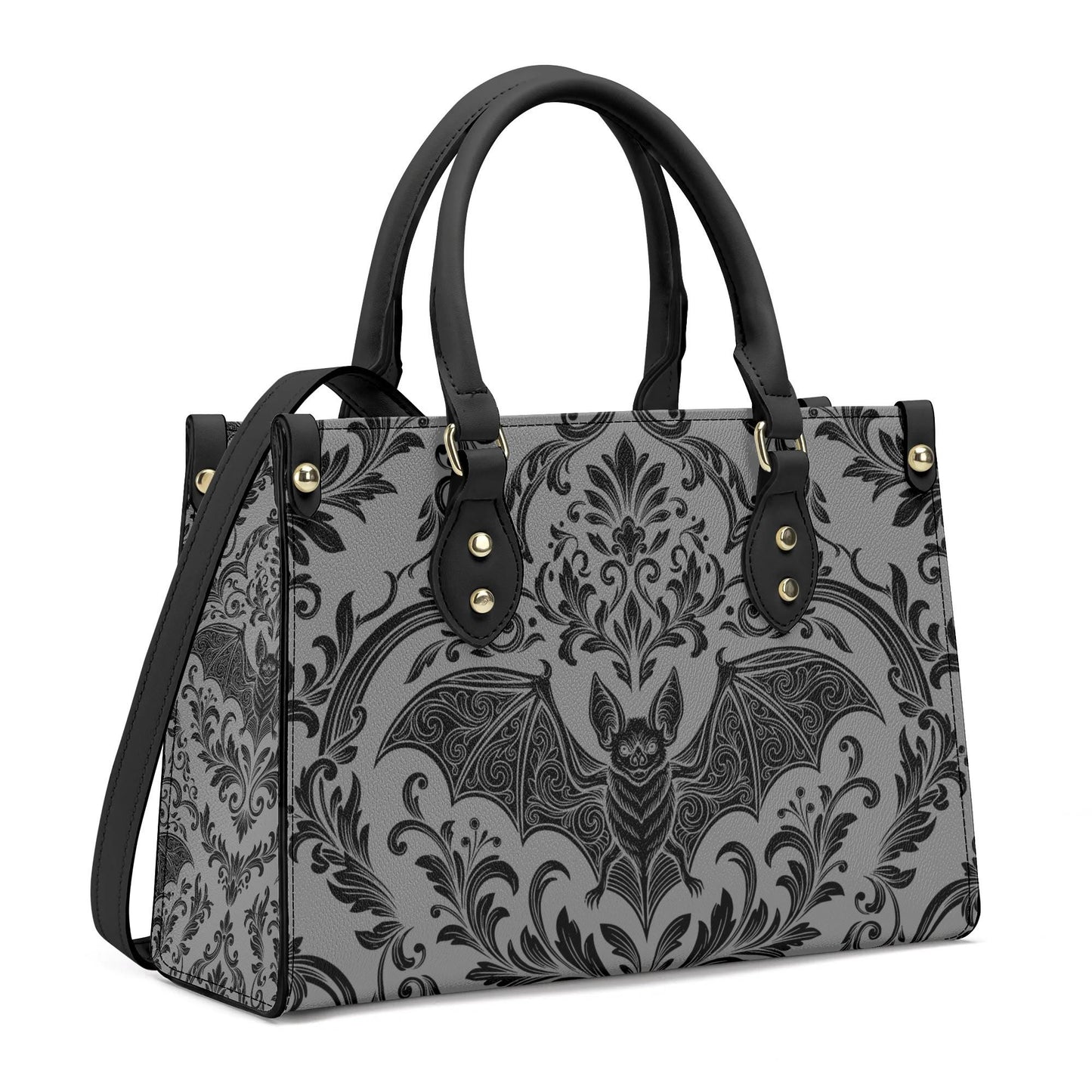 Damask Bat Leather HandBag